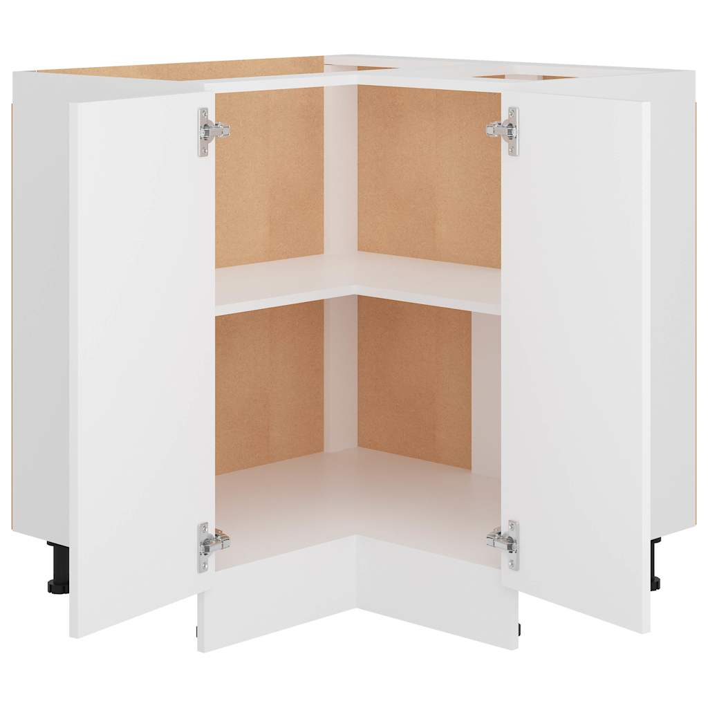 Corner Bottom Cabinet "Lyon" White 75,5x75,5x81,5 cm Engineered Wood