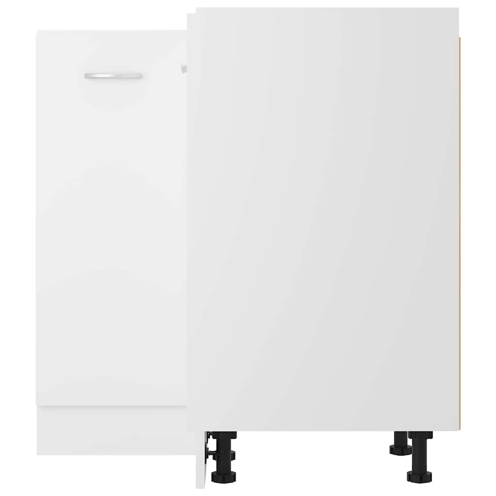 Corner Bottom Cabinet "Lyon" White 75,5x75,5x81,5 cm Engineered Wood
