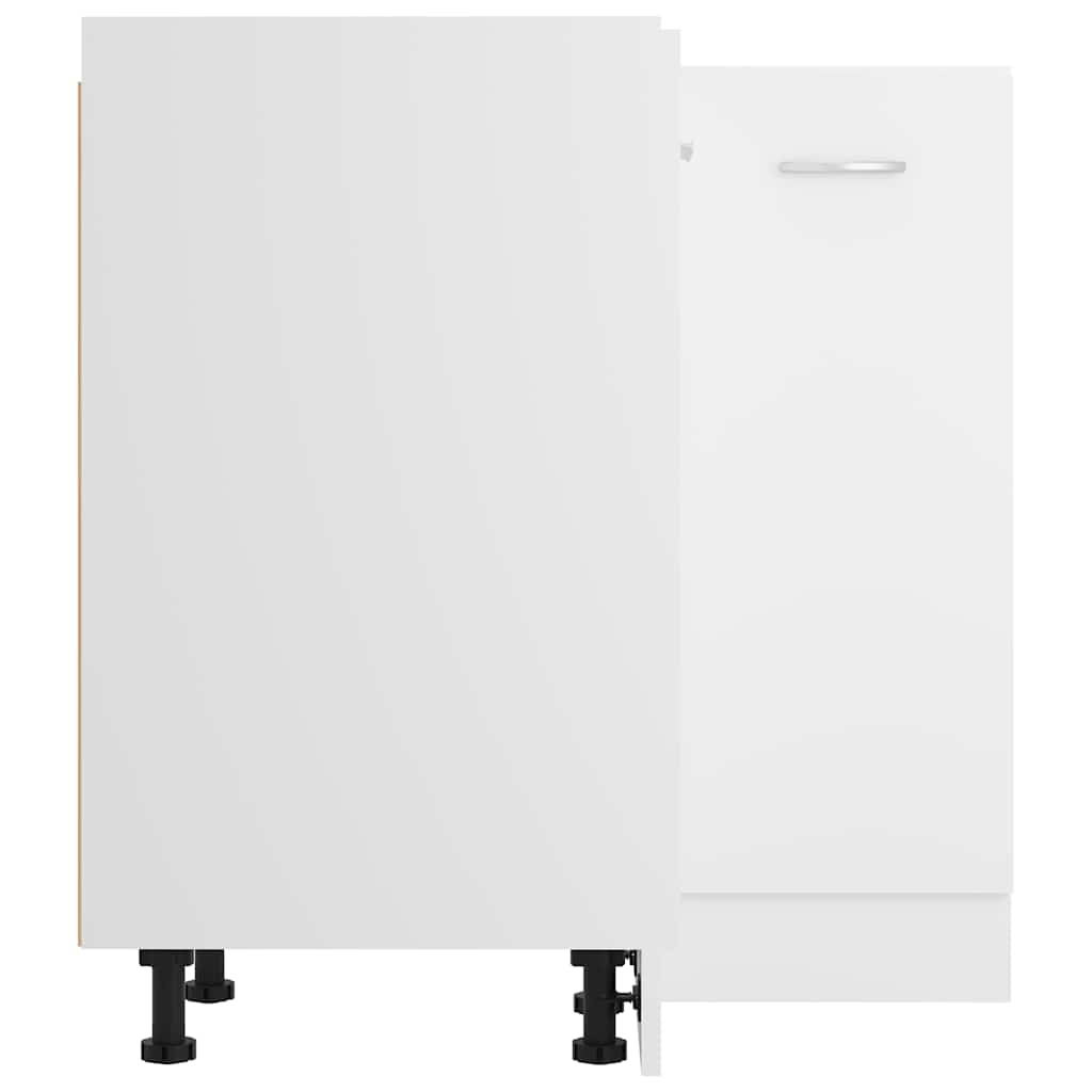Corner Bottom Cabinet "Lyon" White 75,5x75,5x81,5 cm Engineered Wood