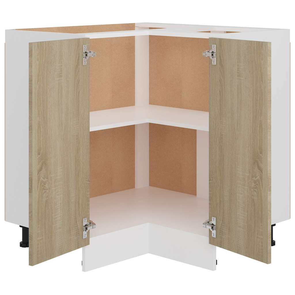Corner Bottom Cabinet "Lyon" Sonoma Oak 75.5x75.5x81.5 cm