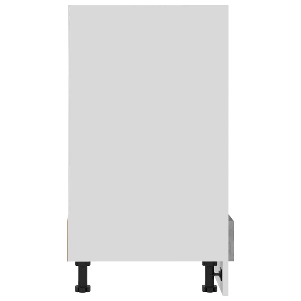 802501 vidaXL Oven Cabinet "Lyon" Concrete Grey 60x46x81,5 cm Engineered Wood