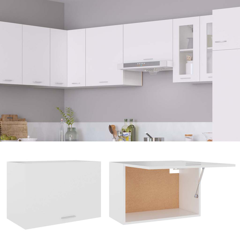 802513 vidaXL Hanging Cabinet "Lyon" White 60x31x40 cm Engineered Wood