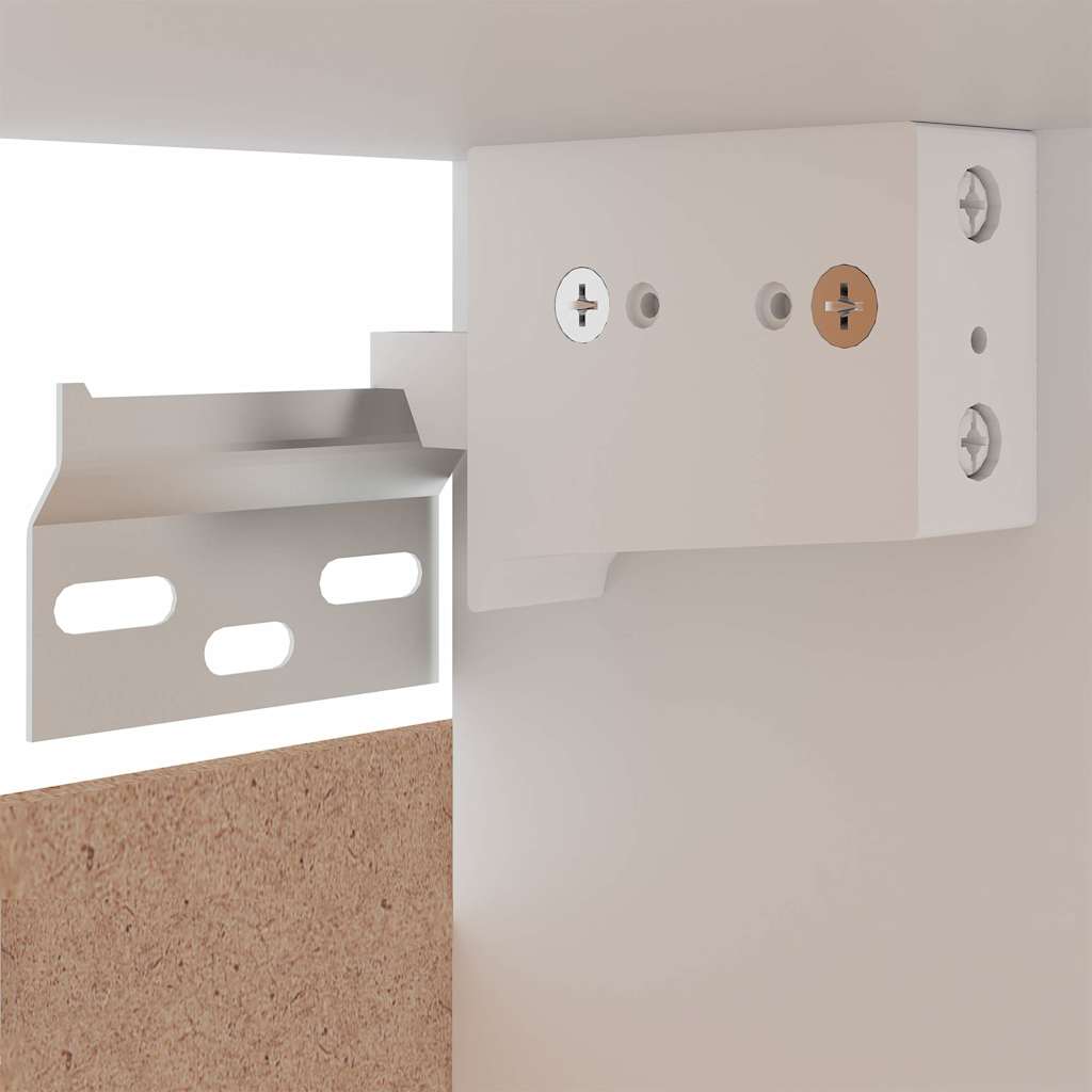 802513 vidaXL Hanging Cabinet "Lyon" White 60x31x40 cm Engineered Wood