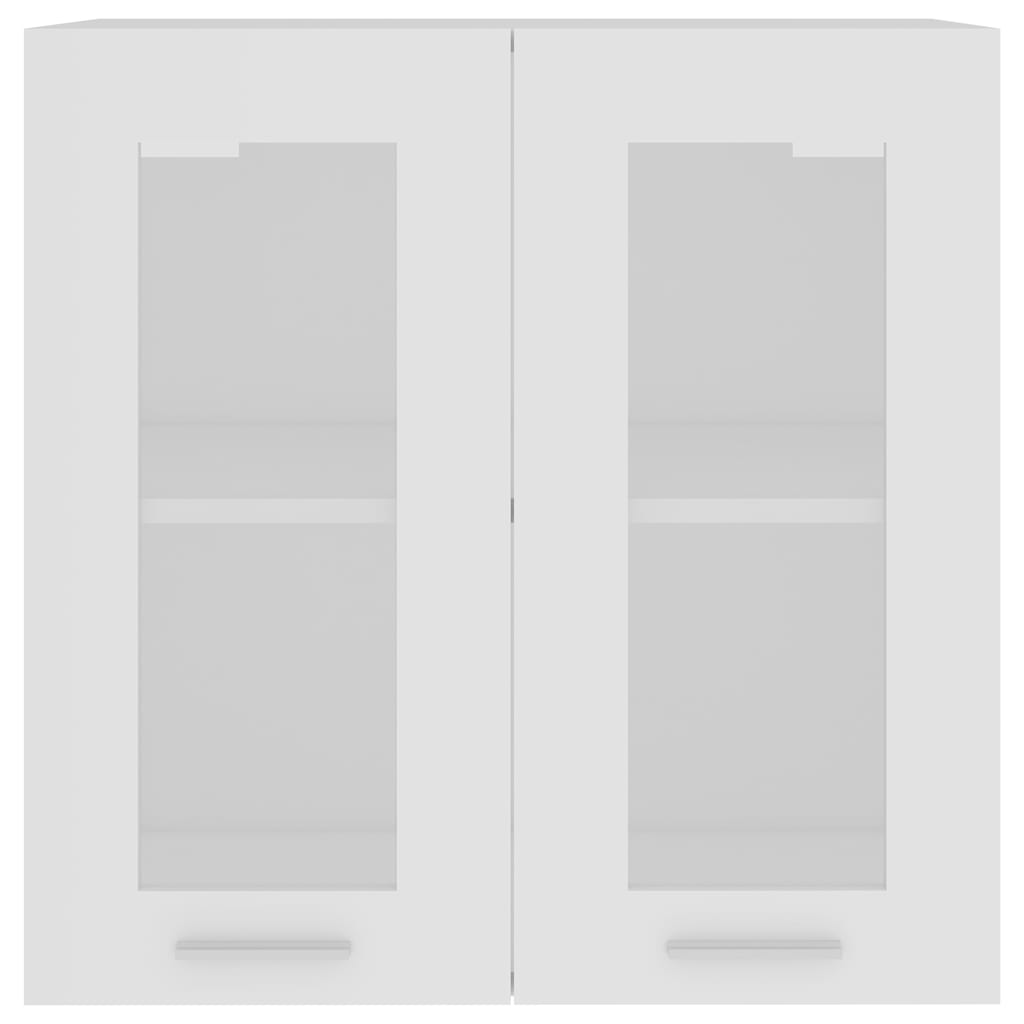 Hanging Glass Cabinet Lyon White 60x31x60 cm Engineered Wood