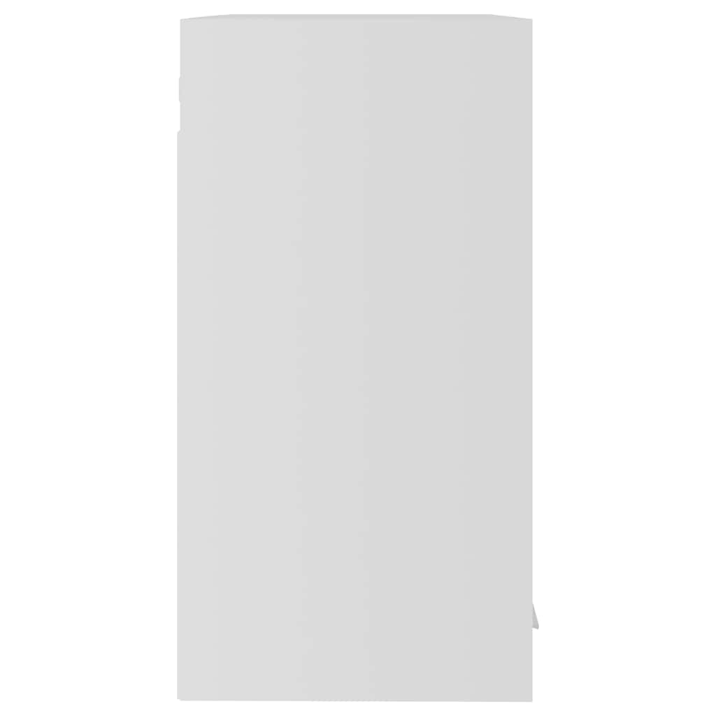 802521 vidaXL Hanging Glass Cabinet "Lyon" White 60x31x60 cm Engineered Wood