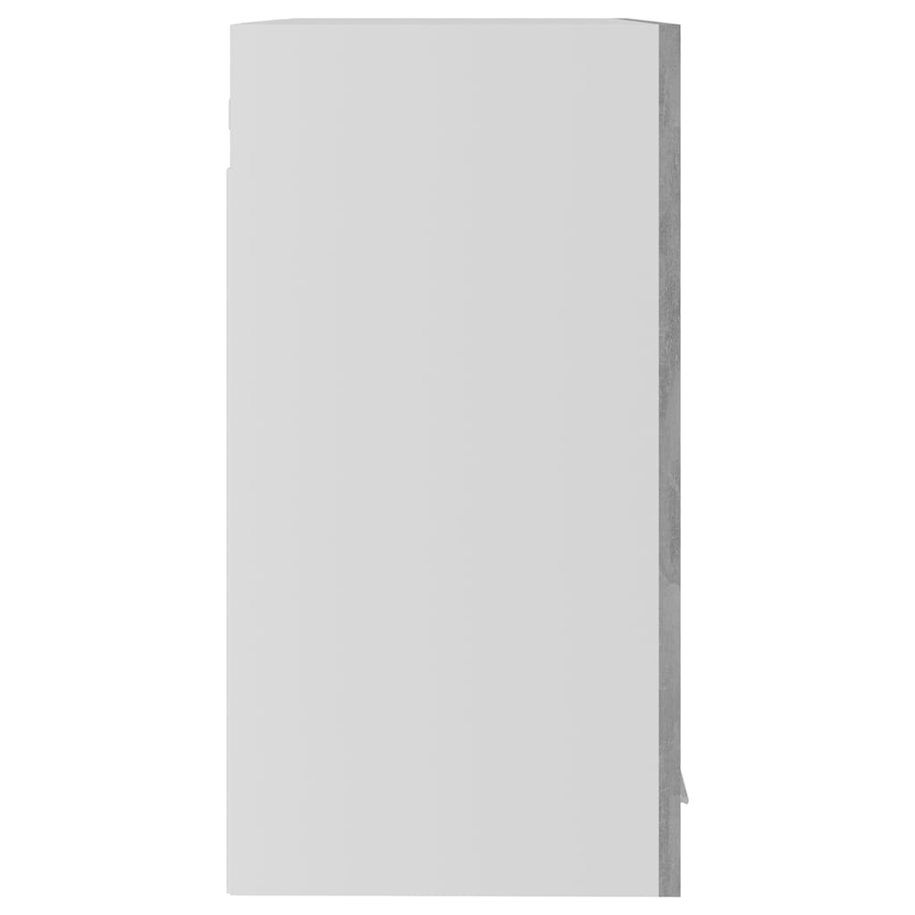 Hanging Glass Cabinet "Lyon" Concrete Grey 60x31x60 cm