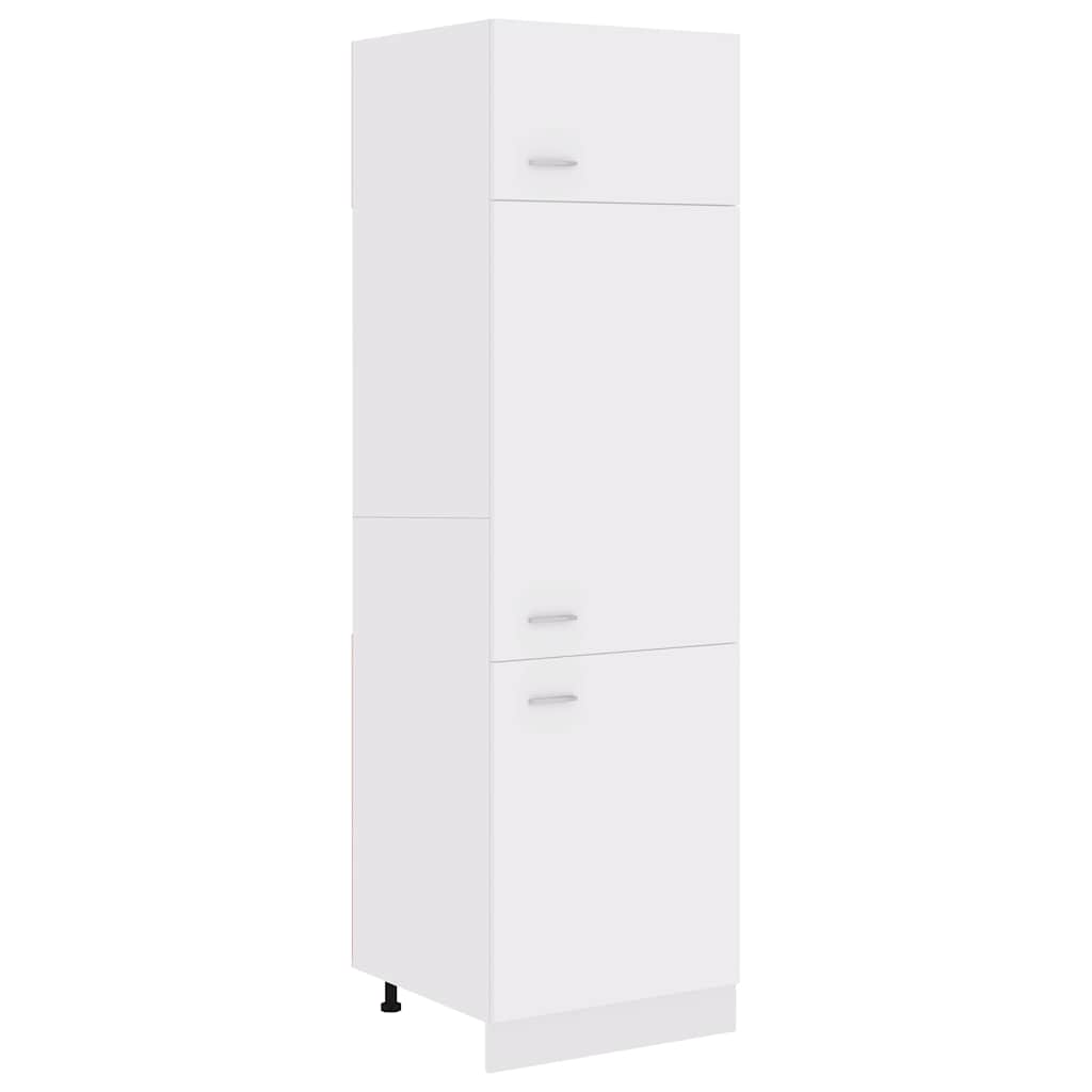 802538 vidaXL Refrigerator Cabinet "Lyon" White 60x57x207 cm Engineered Wood
