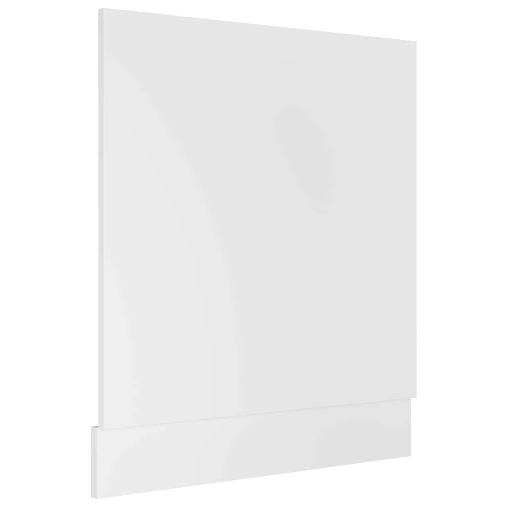 802562 vidaXL Dishwasher Panel "Lyon" White 59,5x3x67 cm Engineered Wood
