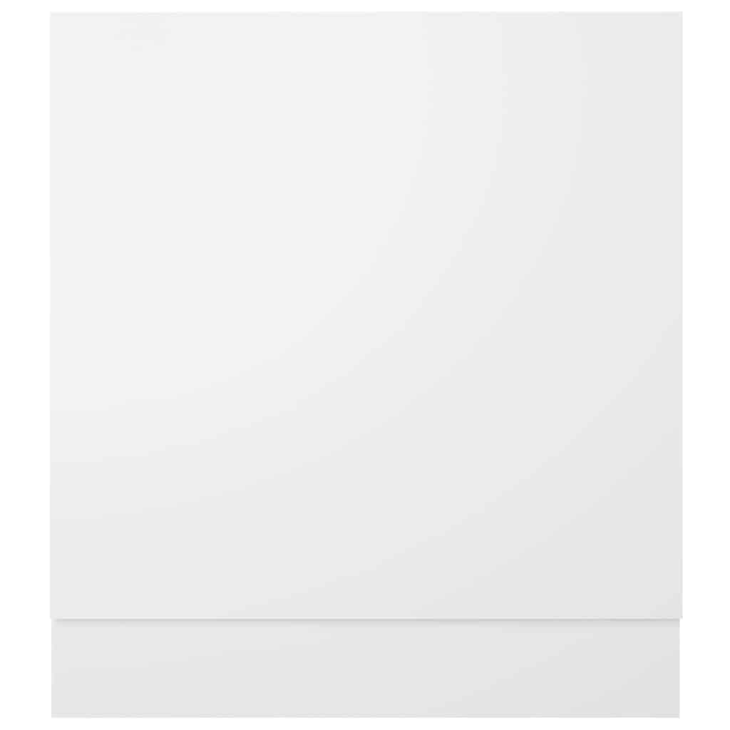 802562 vidaXL Dishwasher Panel "Lyon" White 59,5x3x67 cm Engineered Wood