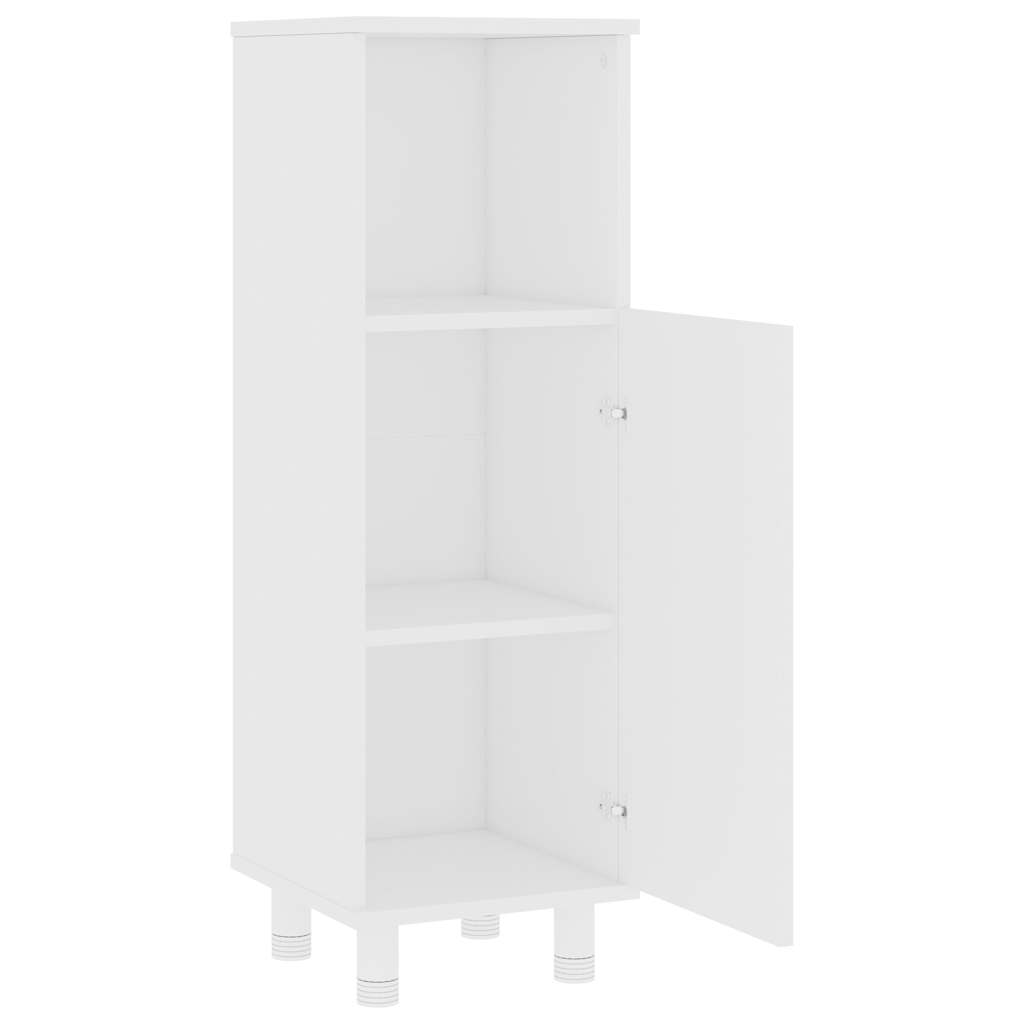 802615 vidaXL Bathroom Cabinet White 30x30x95 cm Engineered Wood