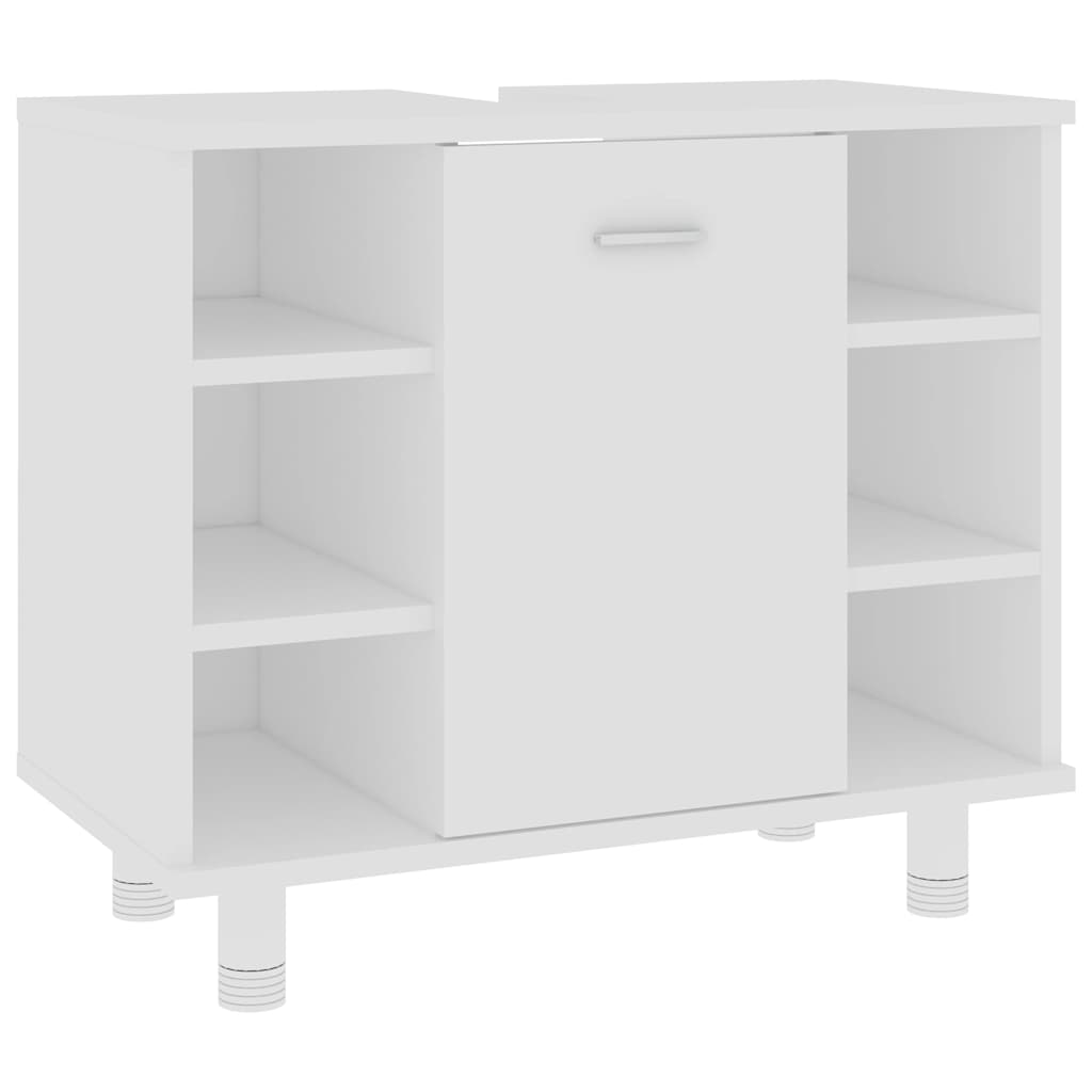 802633 vidaXL Bathroom Cabinet White 60x32x53,5 cm Engineered Wood