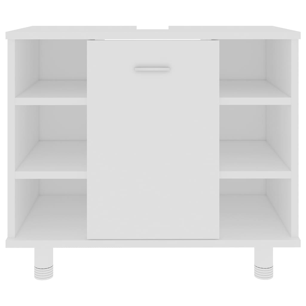 802633 vidaXL Bathroom Cabinet White 60x32x53,5 cm Engineered Wood