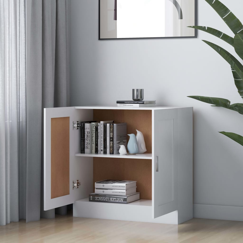 Book Cabinet White 82,5x30,5x80 cm Engineered Wood