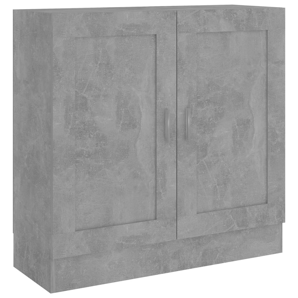 Book Cabinet Concrete Grey 82,5x30,5x80 cm Engineered Wood