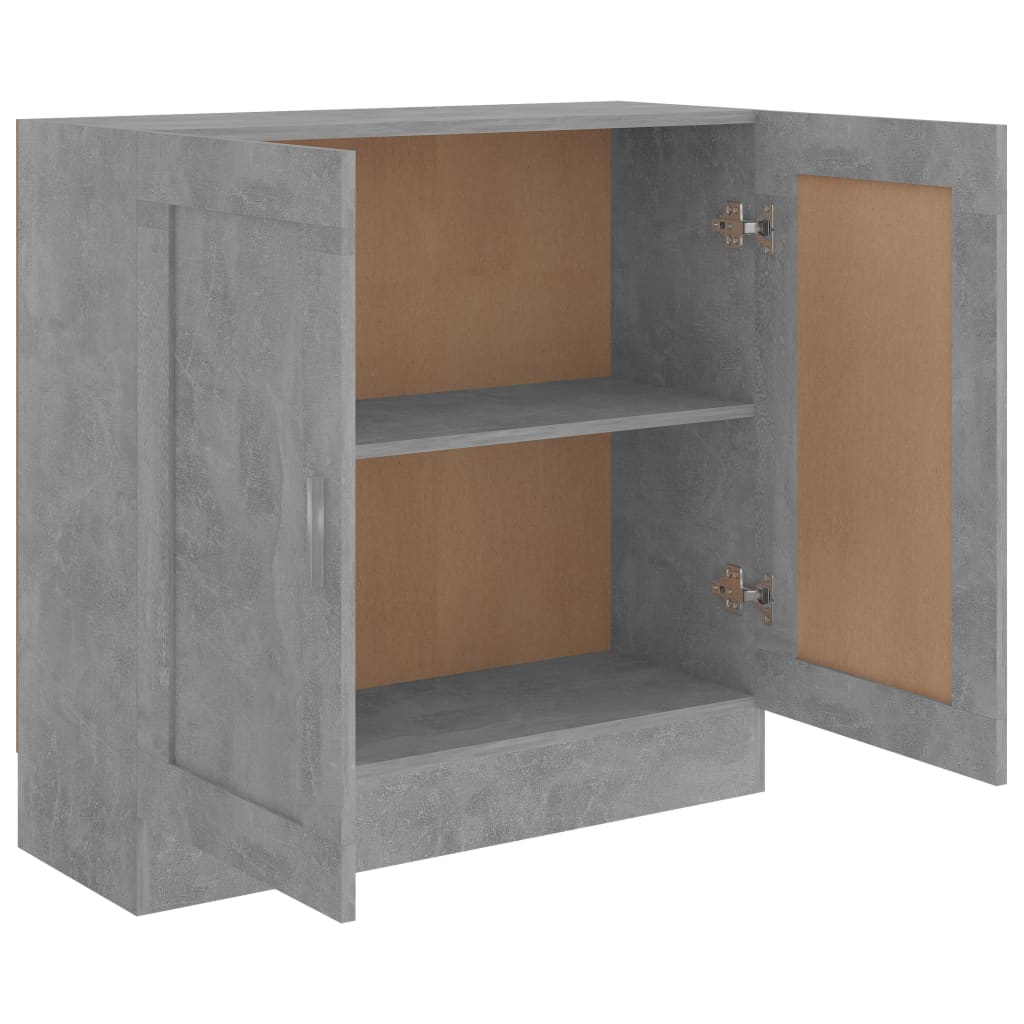 Book Cabinet Concrete Grey 82,5x30,5x80 cm Engineered Wood