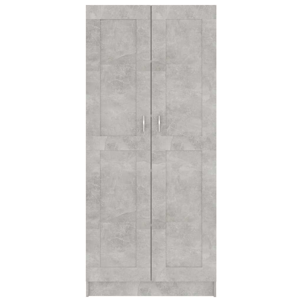 Book Cabinet Concrete Grey 82,5x30,5x185,5 cm Engineered Wood