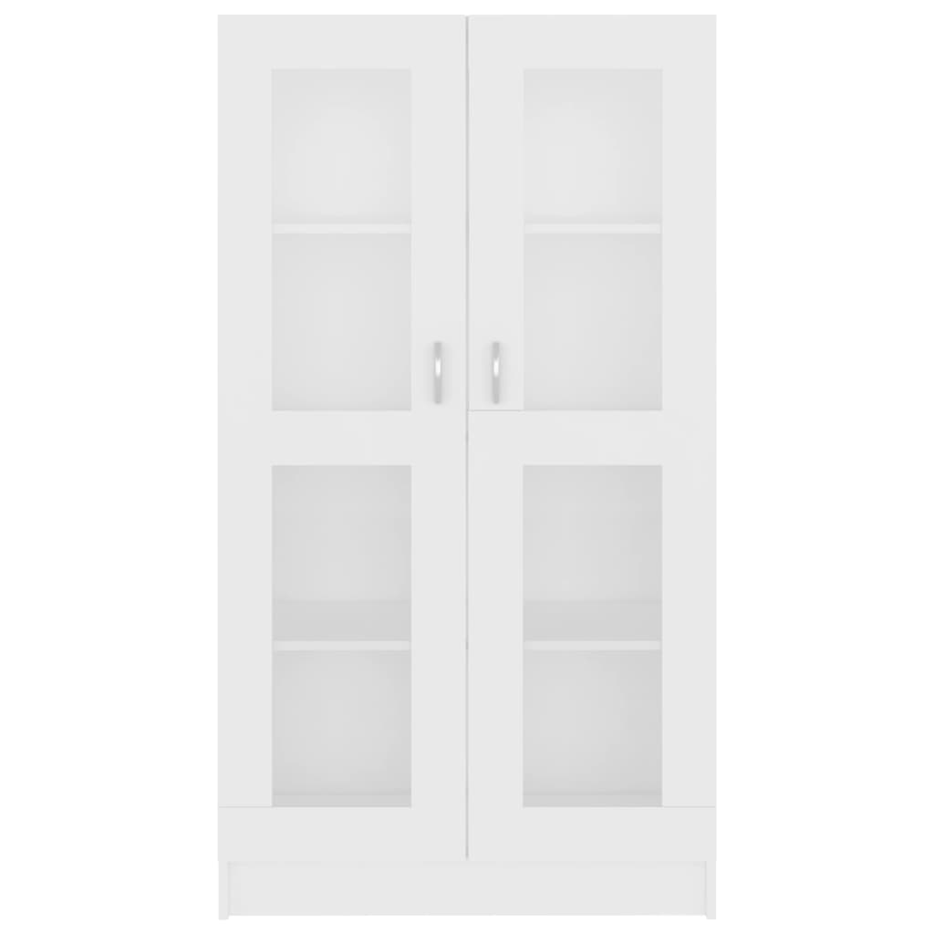 Vitrine Cabinet White 82.5x30.5x150 cm Engineered Wood