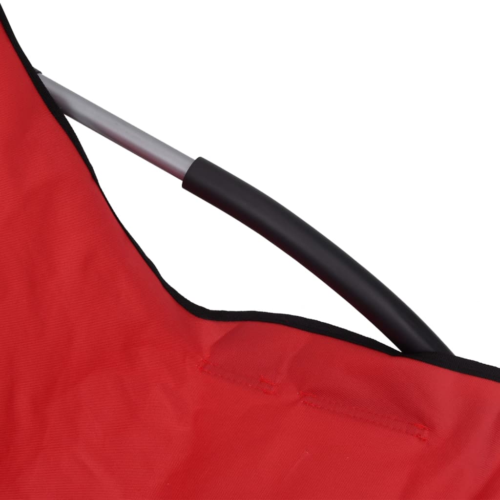 Beach Chair | Set of 2 | Red | Oxford fabric, steel | Medium | Folding