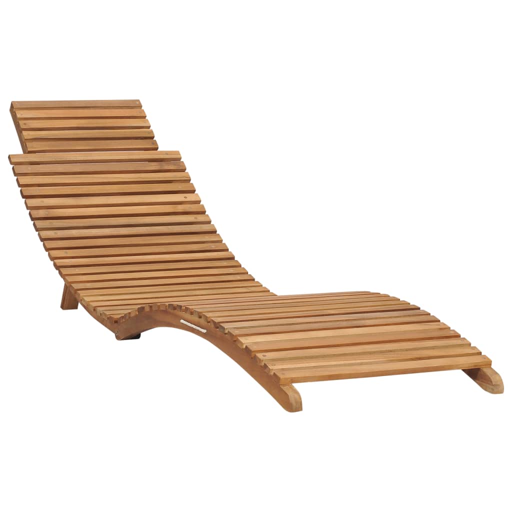 Sunlounger | Teak | Solid Teak wood | Typical garden size | Foldable