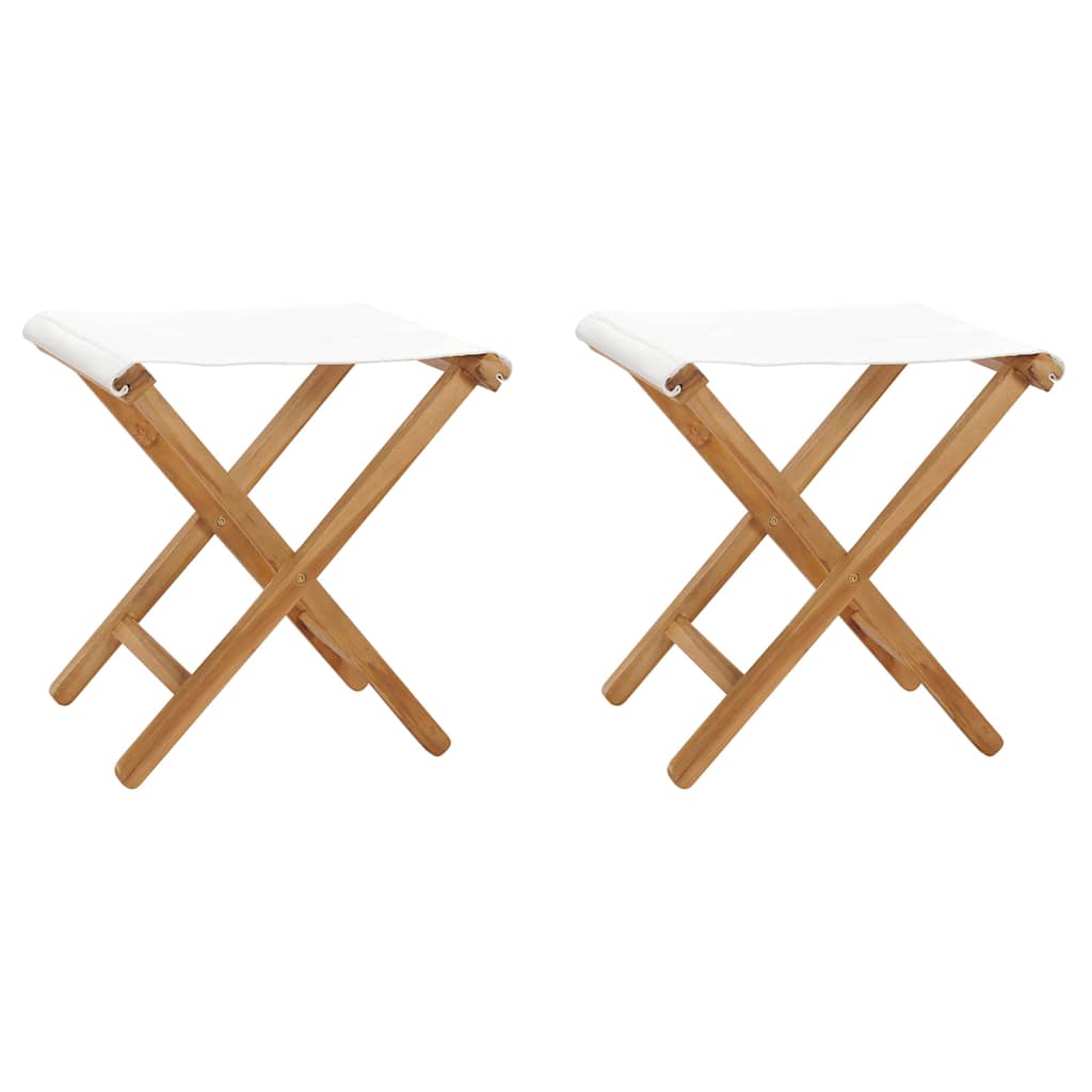 Folding Chair | Set of 2 | Cream White