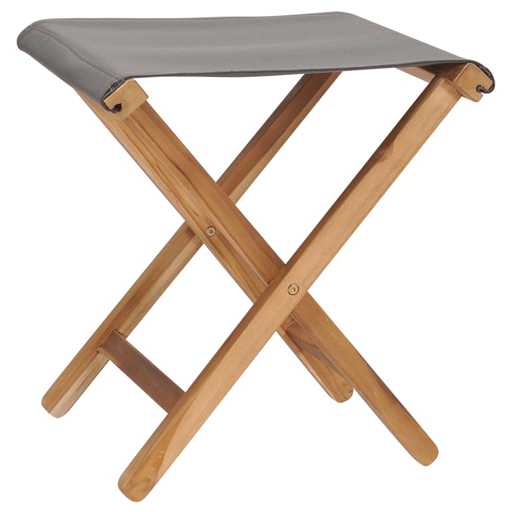 Folding Chair | Set of 2 | Dark Grey, Teak