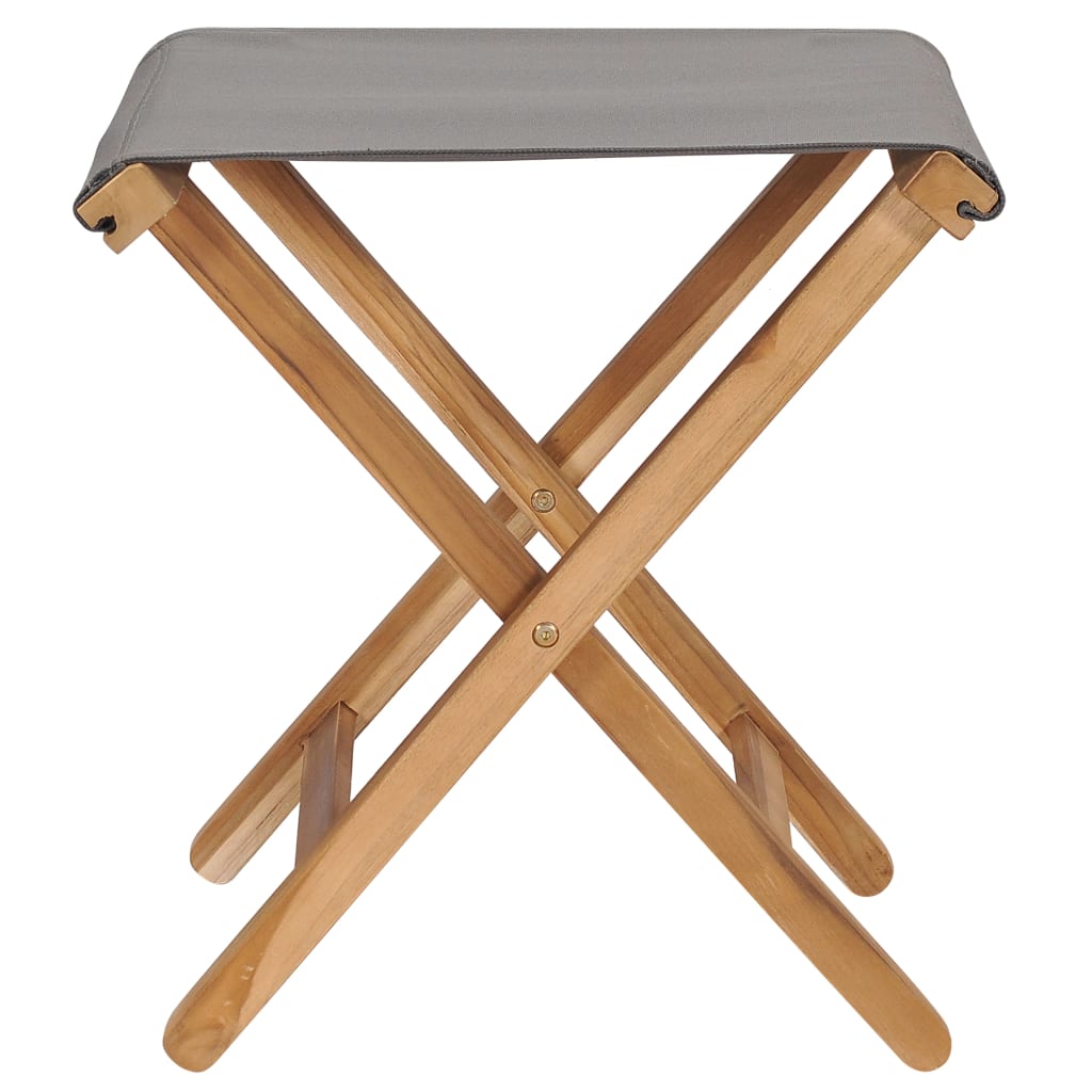 Folding Chair | Set of 2 | Dark Grey, Teak