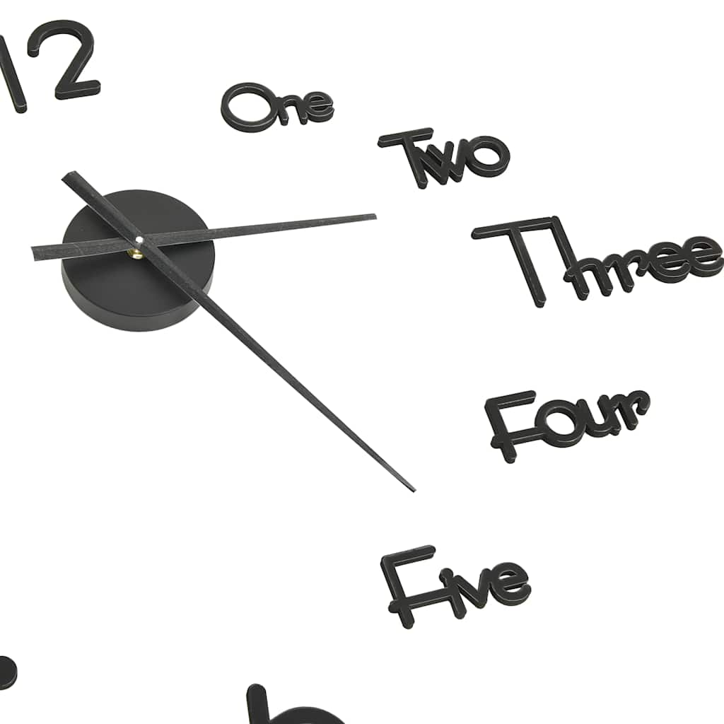 3d Wall Clock | Black | EVA (ethylene-vinyl acetate) | XXL