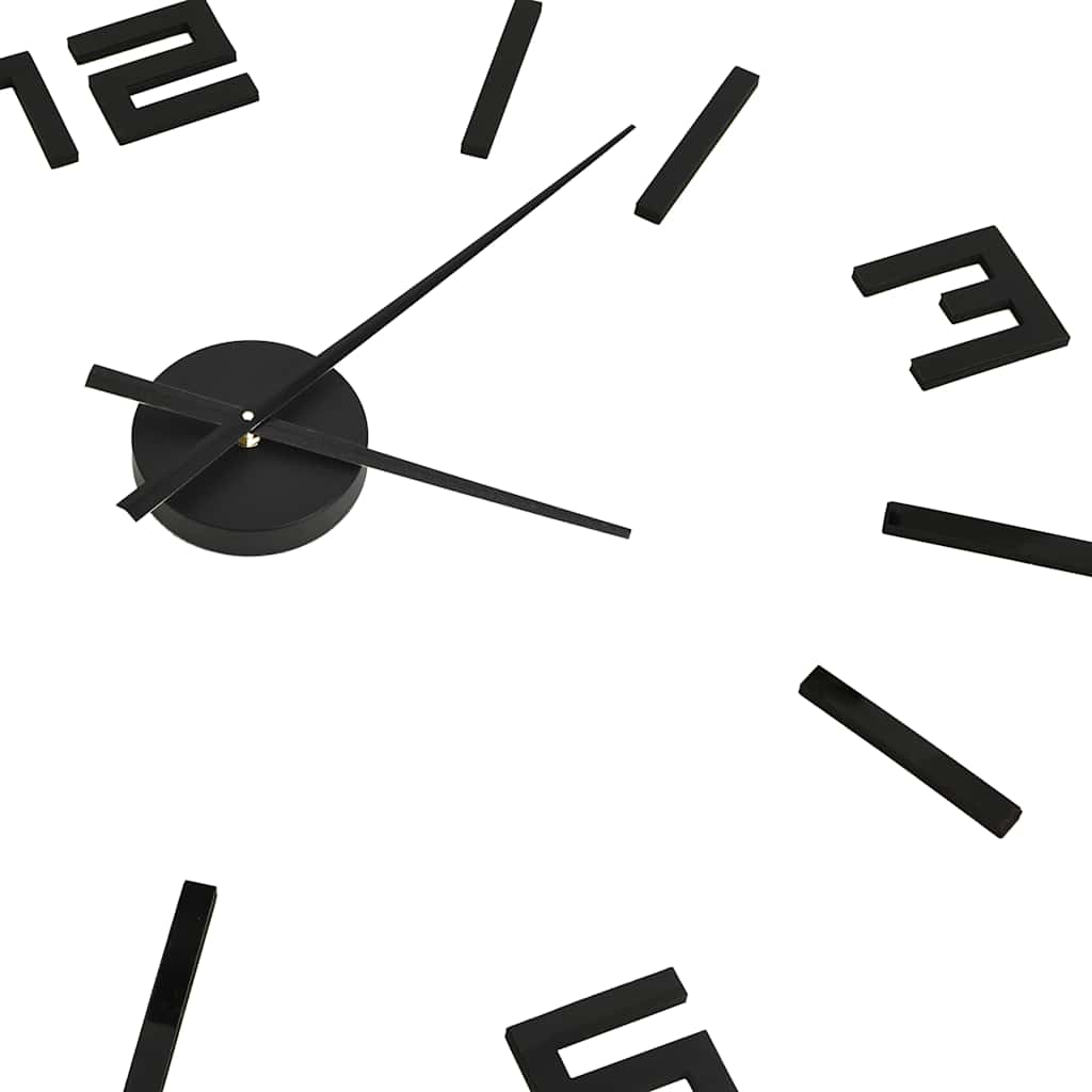 3d Wall Clock | Black | EVA (ethylene-vinyl acetate) | XXL