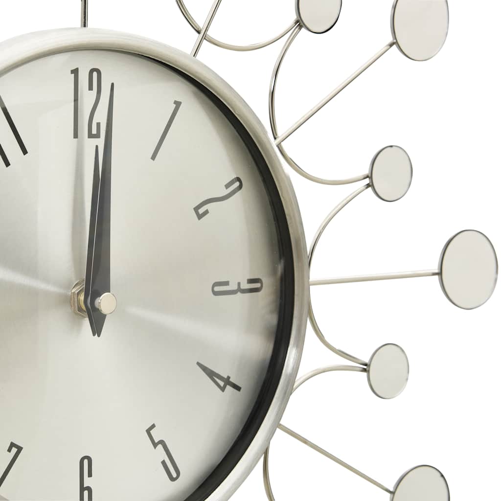 Wall Clock Silver 40 cm Metal