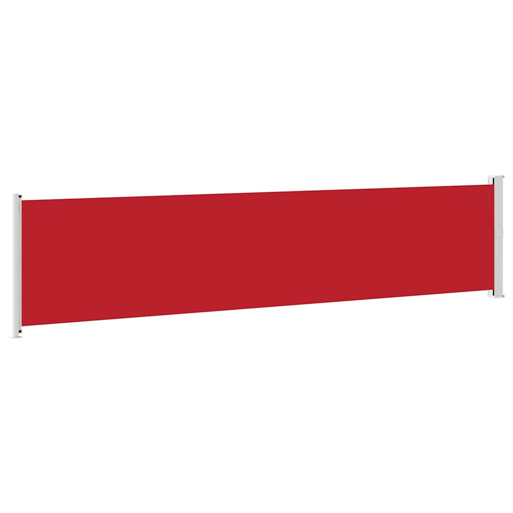 Patio Retractable Side Awning 140x600 cm Red