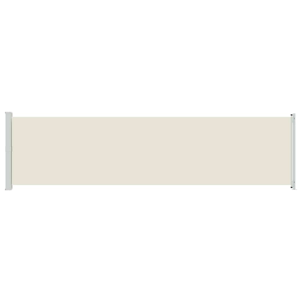 Patio Retractable Side Awning 614x160 cm Cream