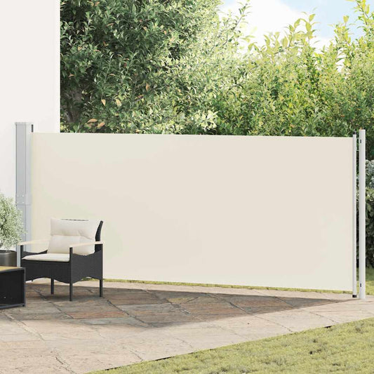 Patio Retractable Side Awning 600x160 cm Cream