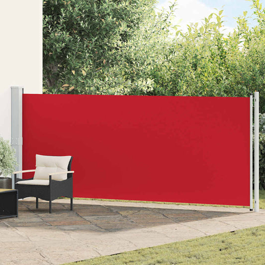 Patio Retractable Side Awning 600x160 cm Red
