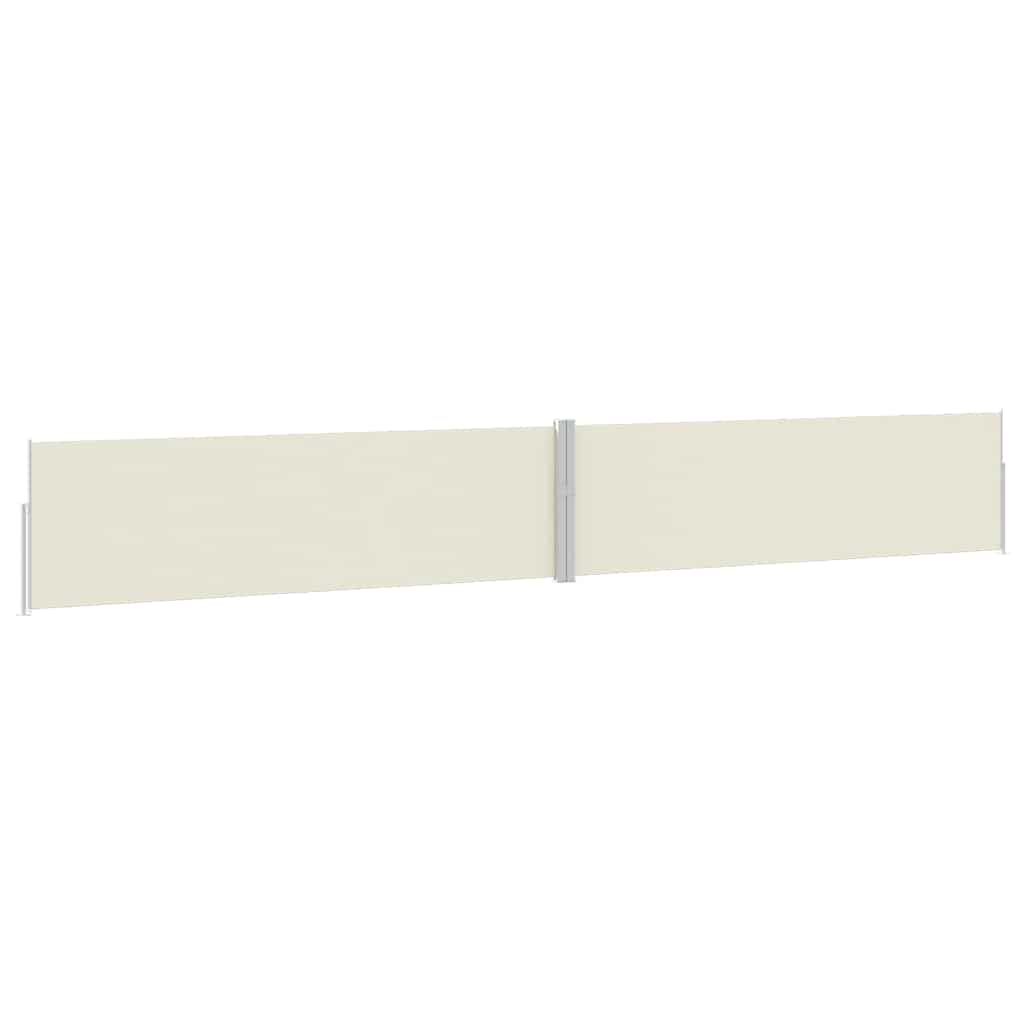 313394 vidaXL Patio Retractable Side Awning 170x1200 cm Cream