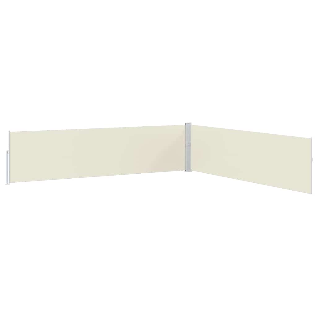 313394 vidaXL Patio Retractable Side Awning 170x1200 cm Cream
