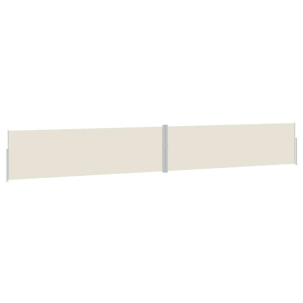 313394 vidaXL Patio Retractable Side Awning 170x1200 cm Cream