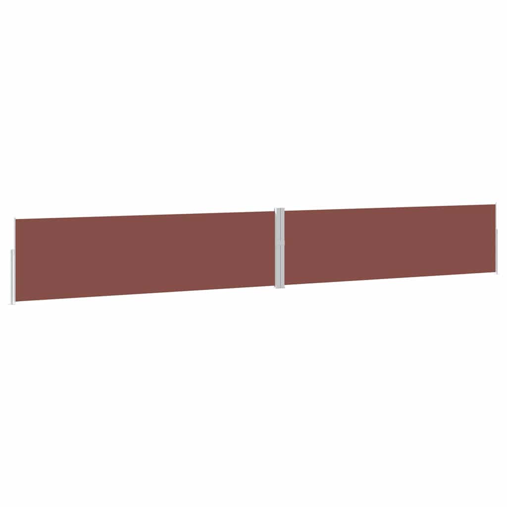 Patio Retractable Side Awning 170x1200 cm Brown