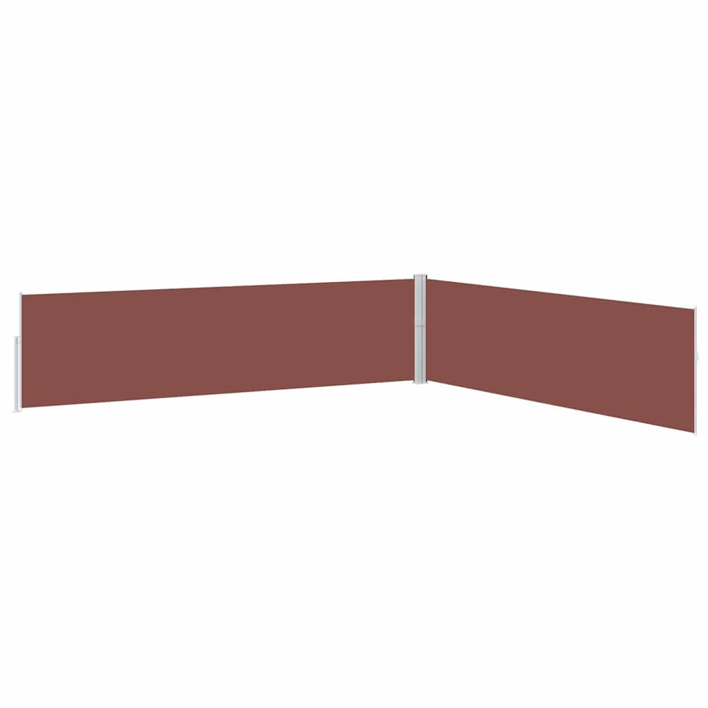 313396 vidaXL Patio Retractable Side Awning 170x1200 cm Brown