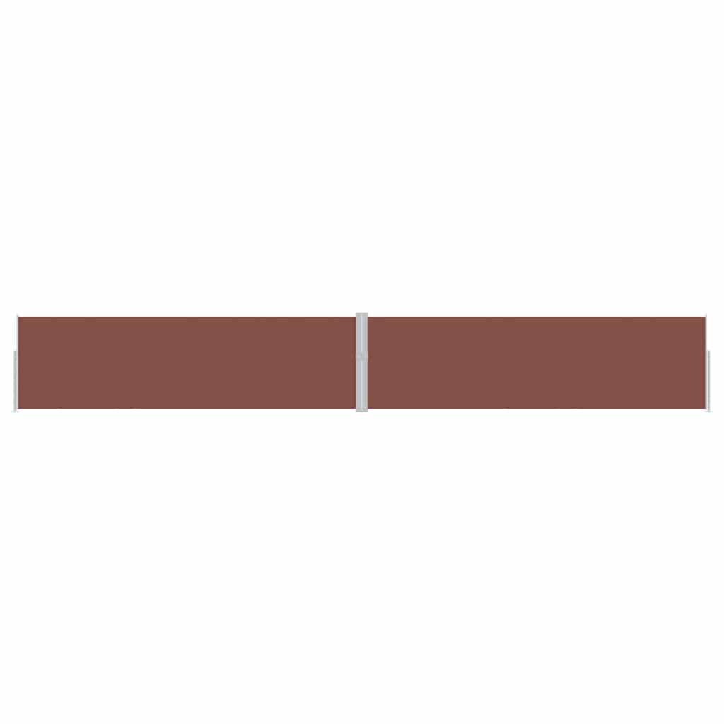 Patio Retractable Side Awning 170x1200 cm Brown
