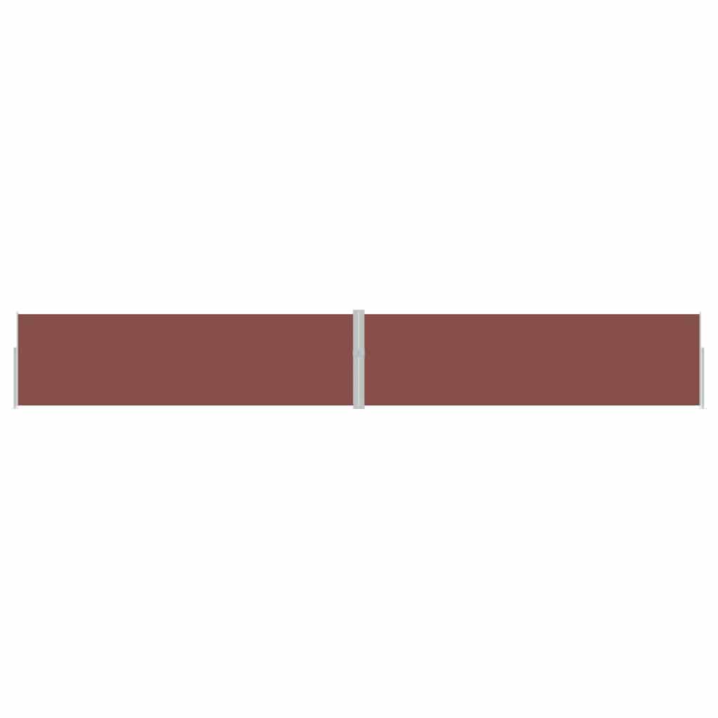 313396 vidaXL Patio Retractable Side Awning 170x1200 cm Brown