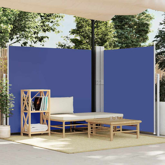 Patio Retractable Side Awning 170x1200 cm Blue