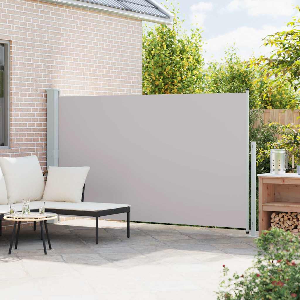 Patio Retractable Side Awning 180x314 cm Grey