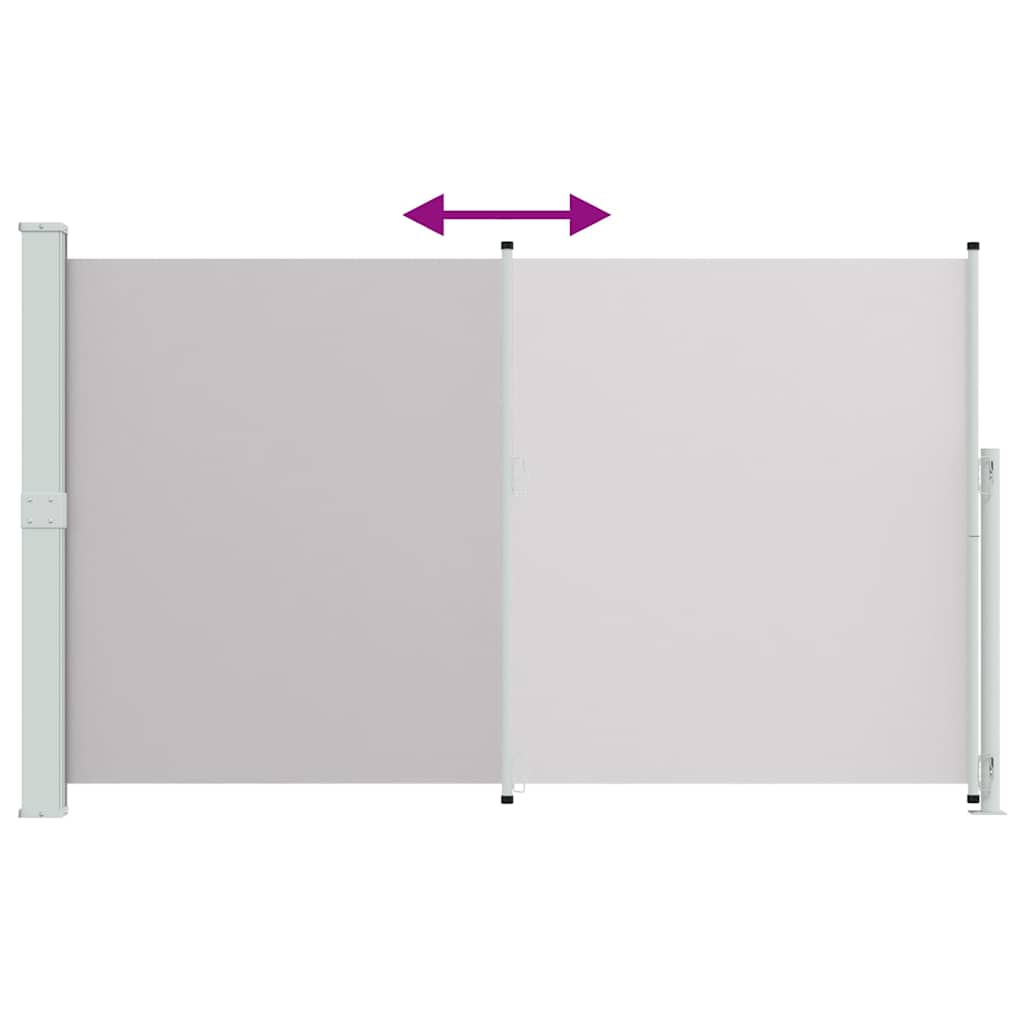 Patio Retractable Side Awning 180x314 cm Grey