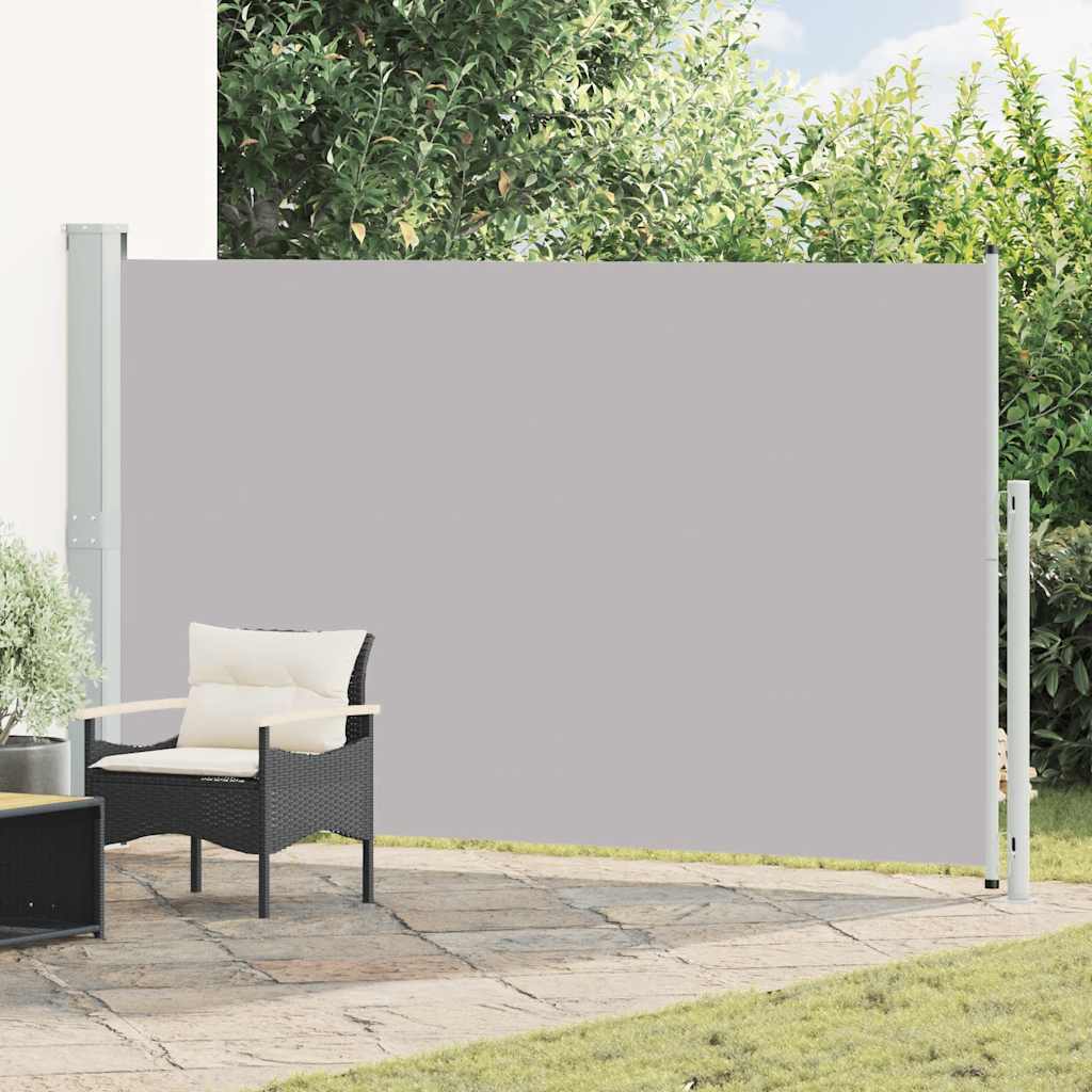 Patio Retractable Side Awning 180x300 cm Grey