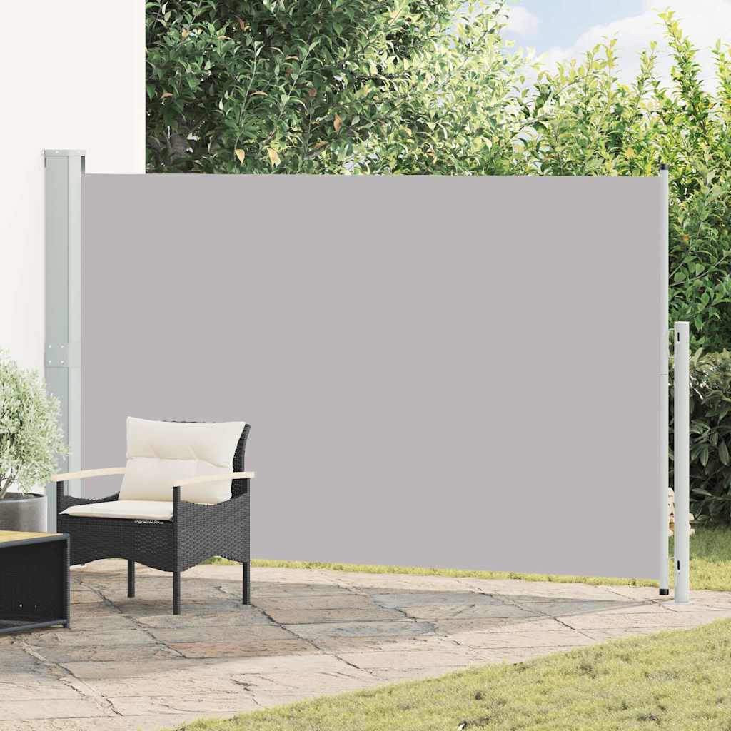 Patio Retractable Side Awning 180x314 cm Grey