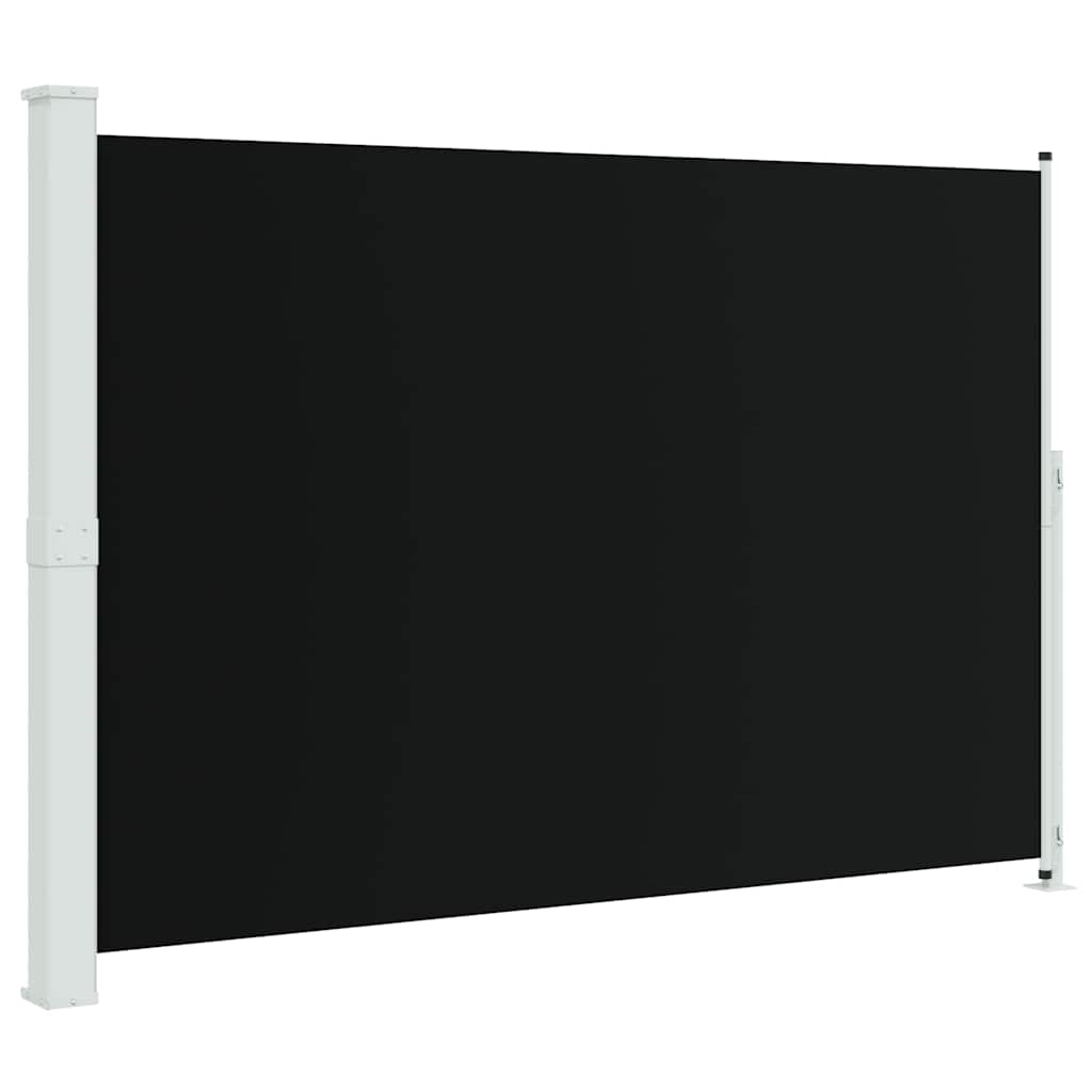 Patio Retractable Side Awning 200x314 cm Black
