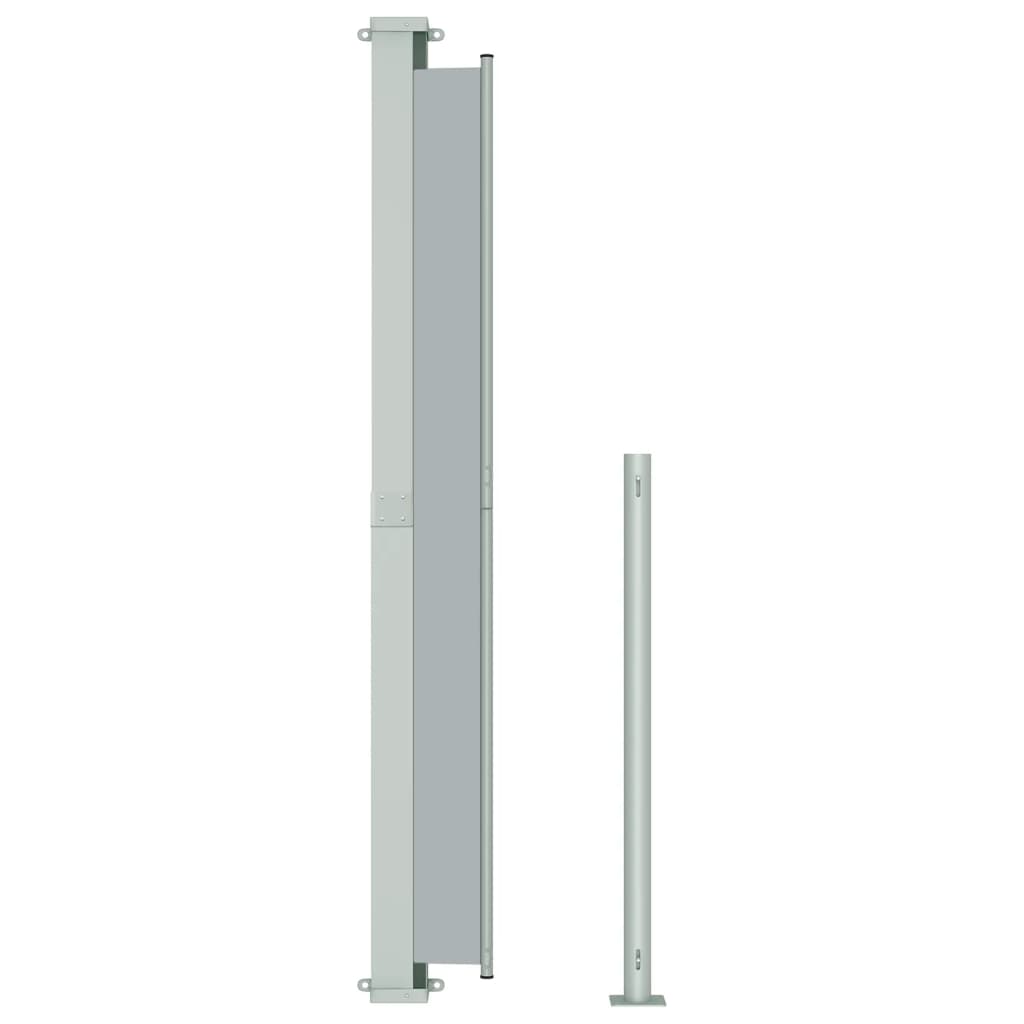 vidaXL Patio Retractable Side Awning 200x300 cm Grey