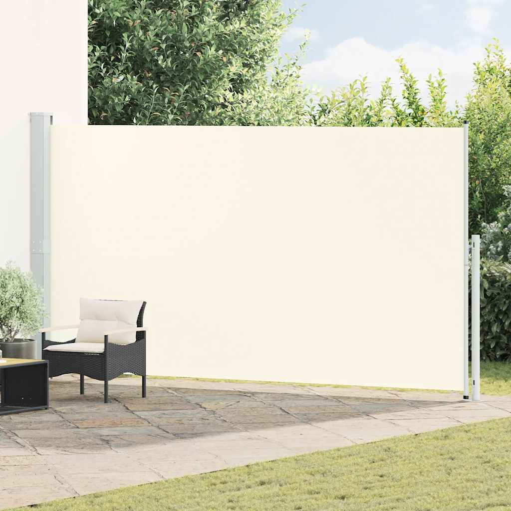 Patio Retractable Side Awning 200x514 cm Cream