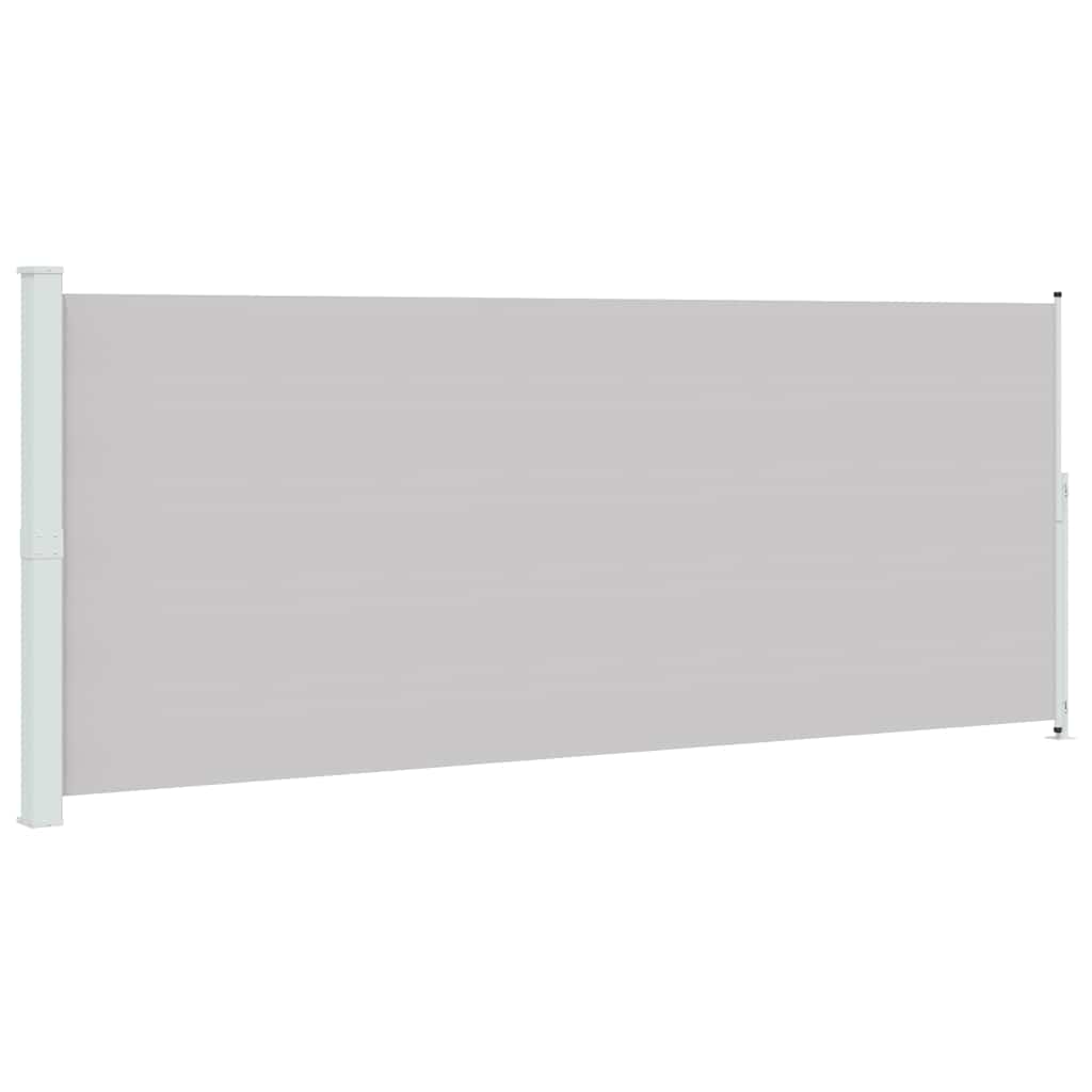 Patio Retractable Side Awning 200x514 cm Grey