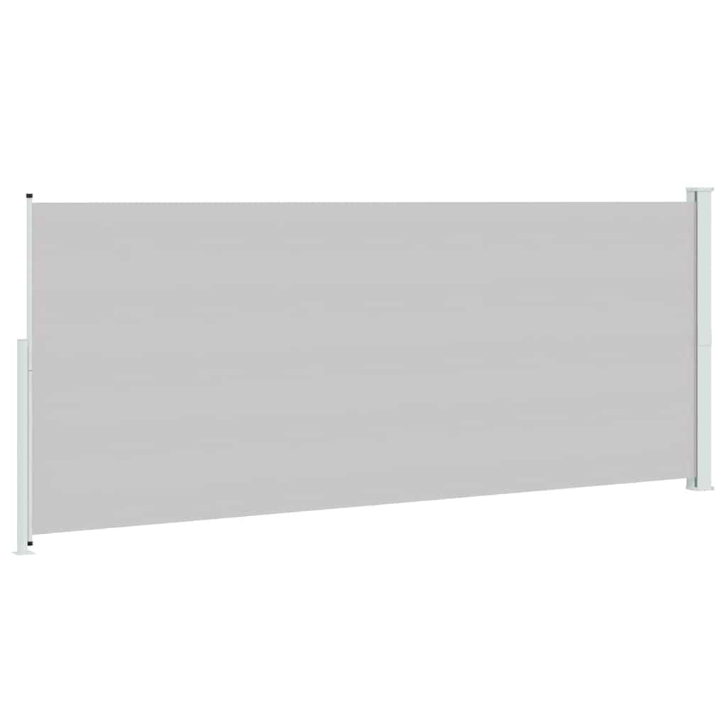 Patio Retractable Side Awning 200x500 cm Grey